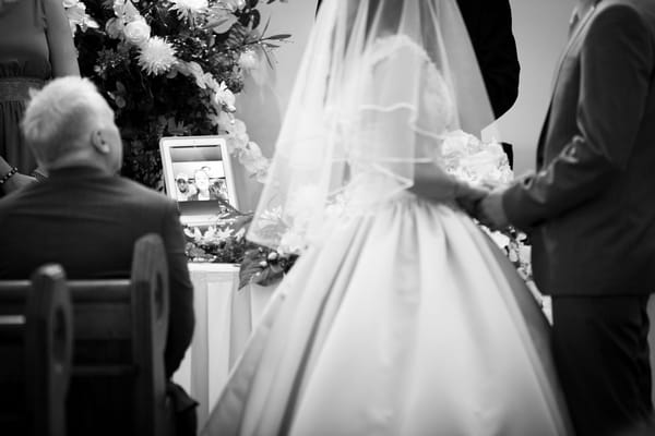 iPad in wedding ceremony