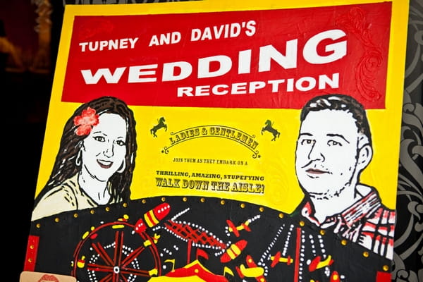 Wedding reception poster