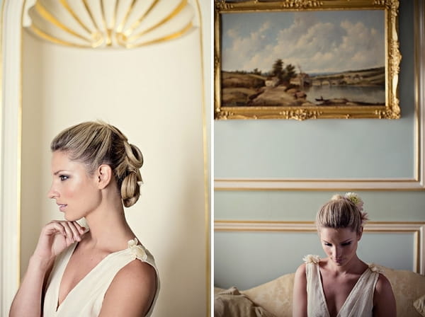 Bride with graceful updo