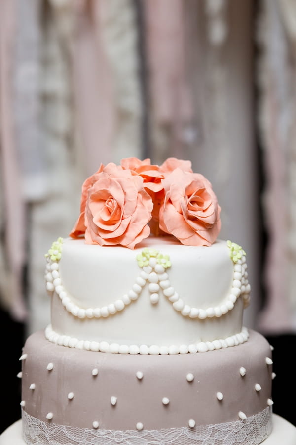 Top of wedding cake