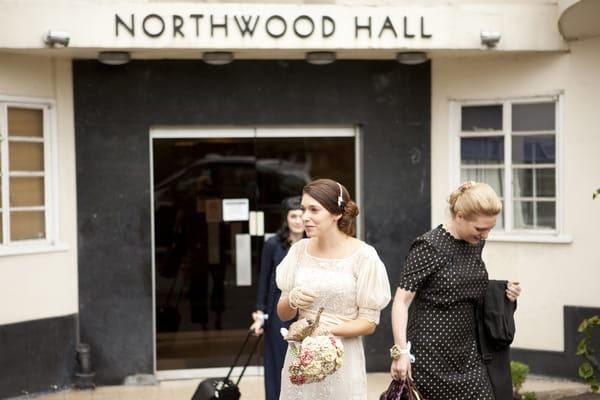 Bride outside Northwood Hall