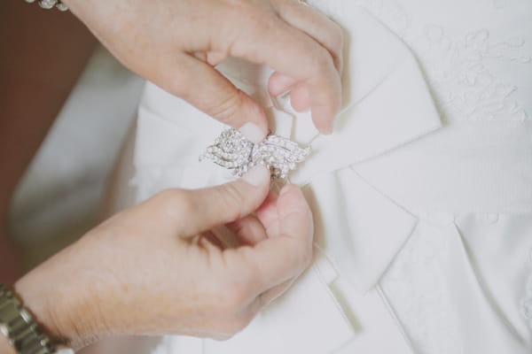 Bride's brooch