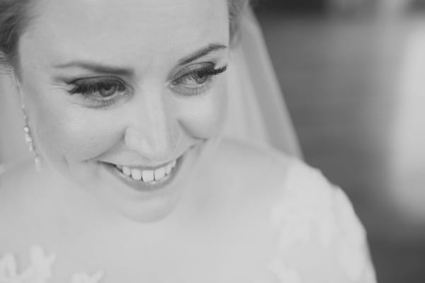 Bride's face