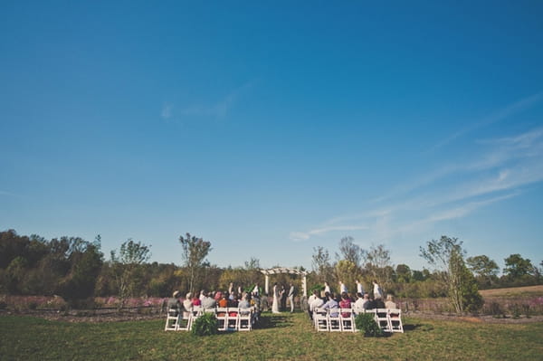 Wedding ceremony outside