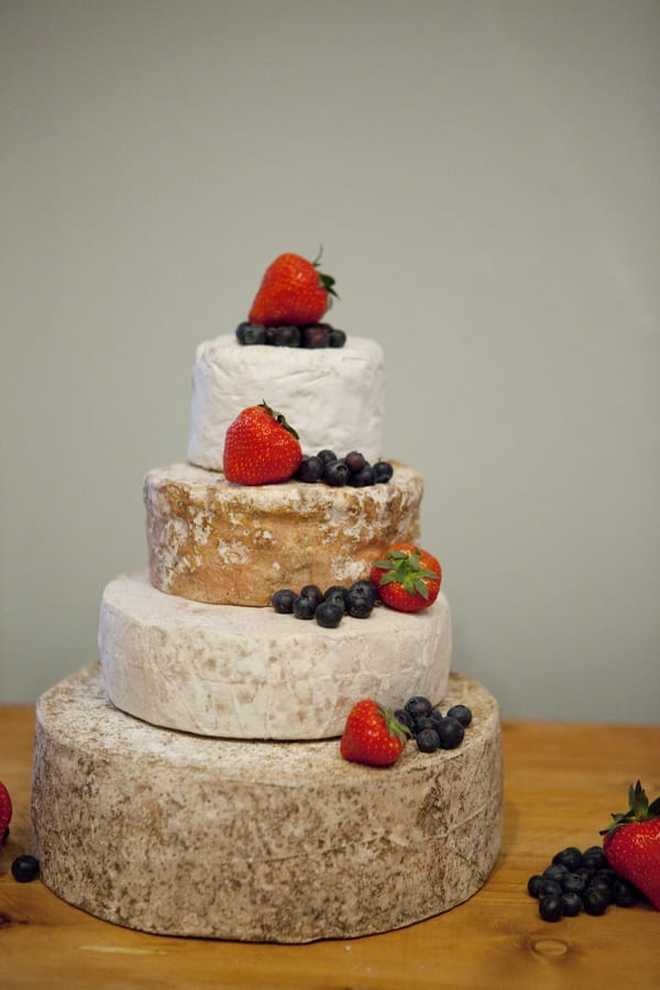 Cheese stack wedding cake