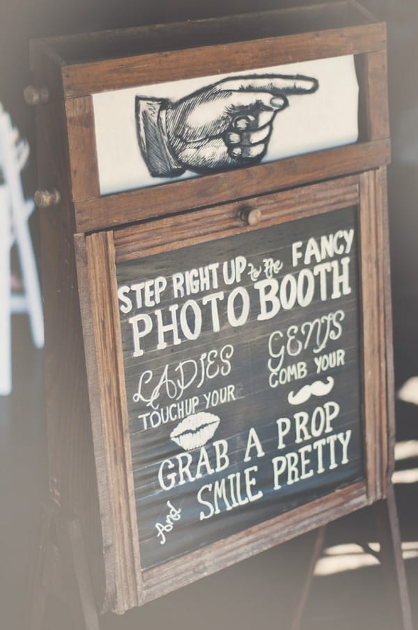 Photo booth sign