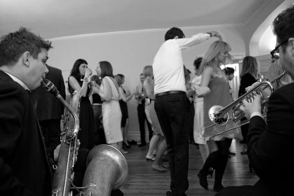 Wedding guests on dancefloor