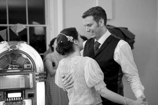 Bride and groom dance