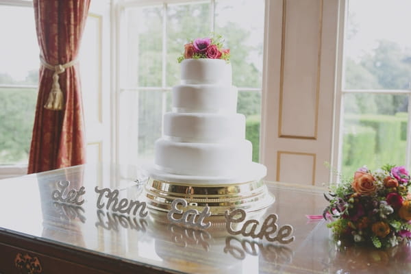 Tiered wedding cake