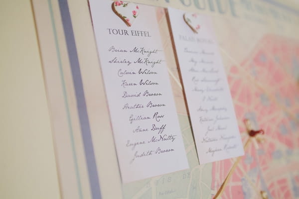 Wedding table plan