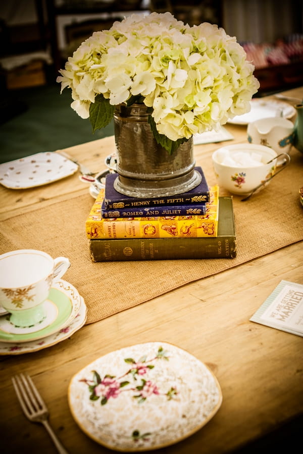 Vintage plates and vase