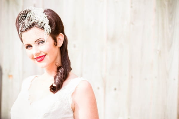 Vintage bride with fascinator