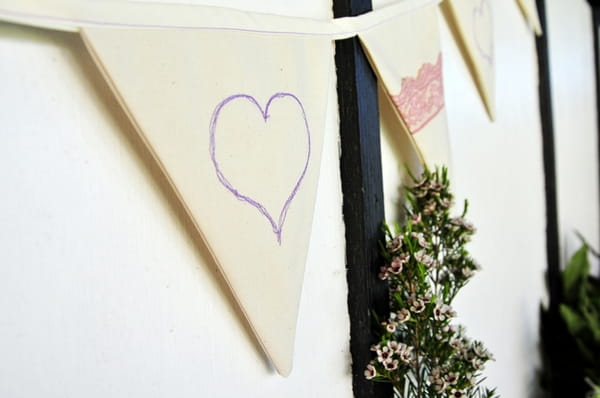 Heart on bunting