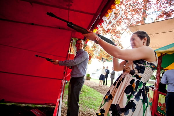 Shooting range at wedding