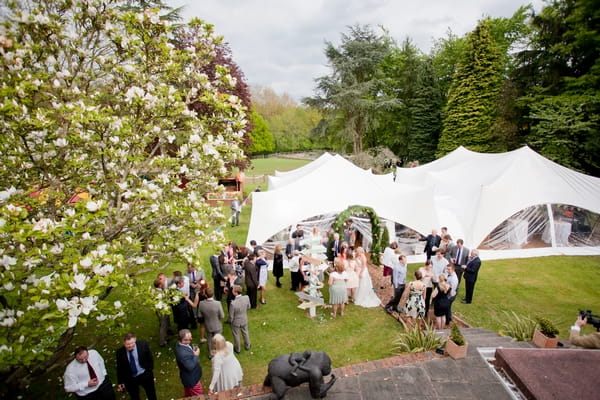 Marquee wedding reception