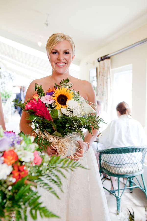 Bride with bouquet