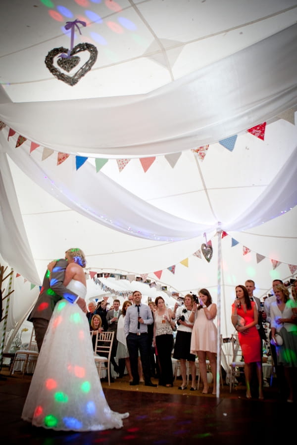 Bride and groom dance