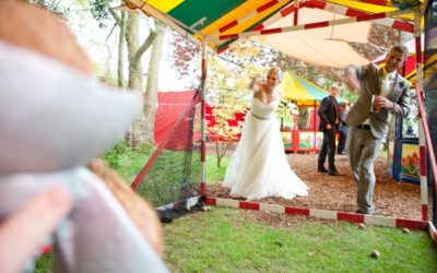 A Fun, Relaxed and Pretty Garden Wedding with Funfair