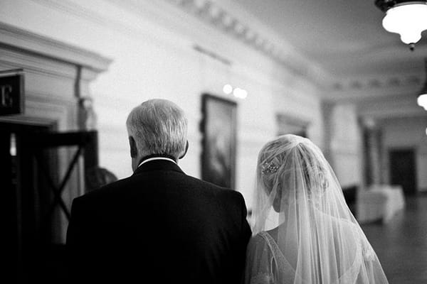 Bride and father