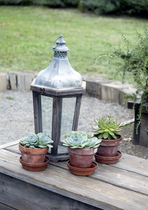 Old lamp and pots