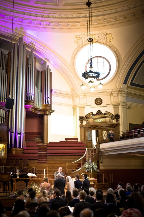 Wedding ceremony at Westminster Central Hall