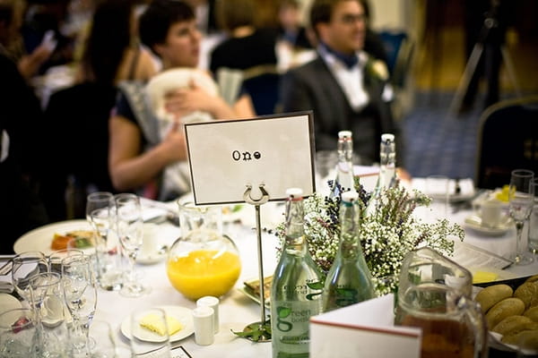 Wedding table number