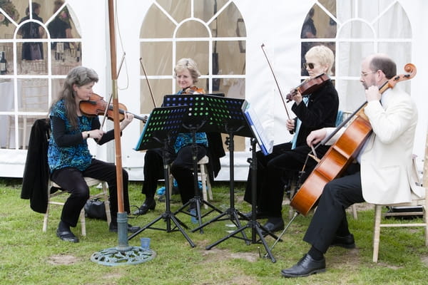 String quartet playing at wedding