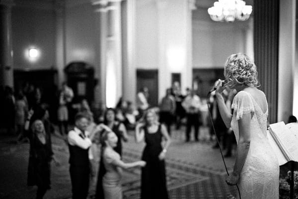 Bride singing