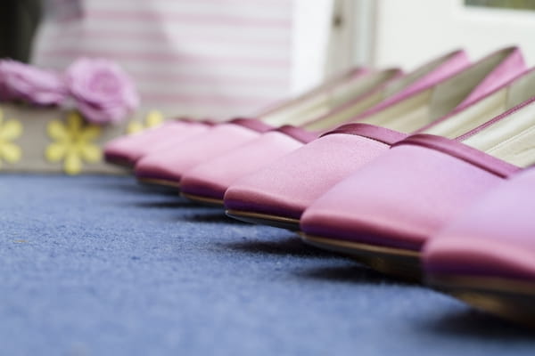 Pink bridesmaid shoes