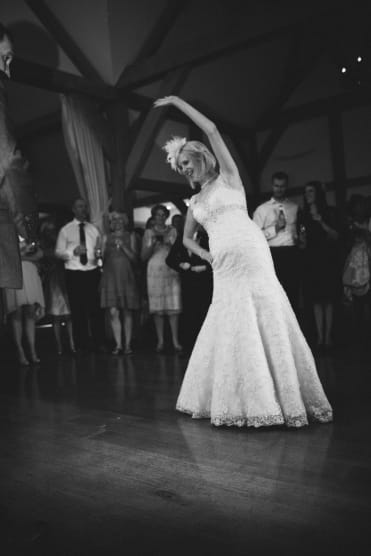 Bride on dance floor