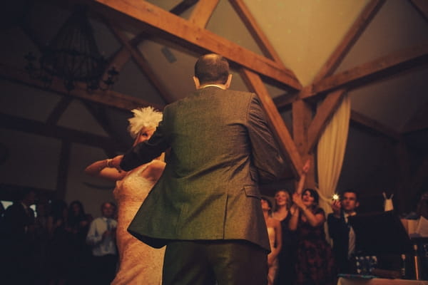 Bride and groom dance