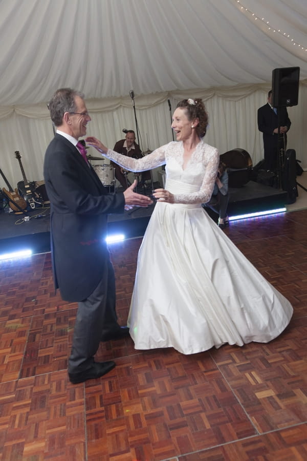 Bride and groom dance