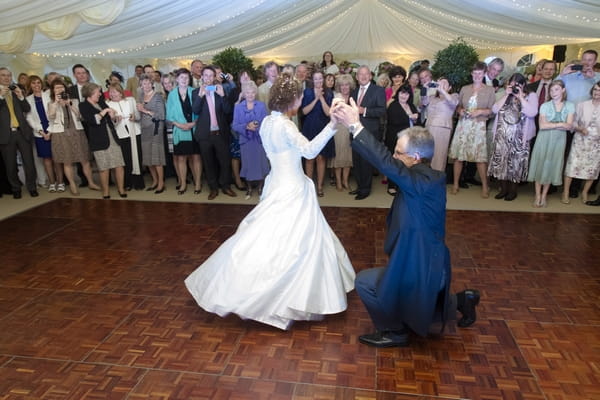 Bride and groom dance