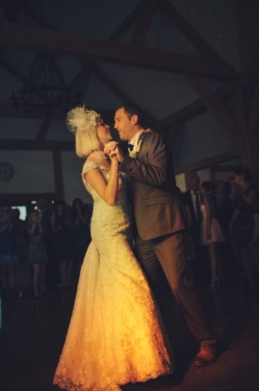 Bride and groom dance