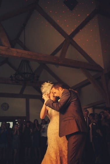 Bride and groom dance