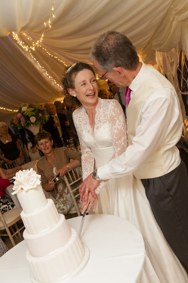 Cutting the cake