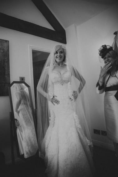 Bride in wedding dress