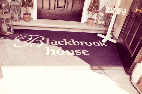 Blackbrook House door mat