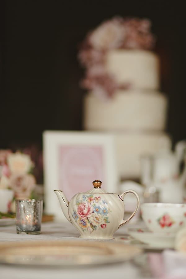 Teapot on wedding table