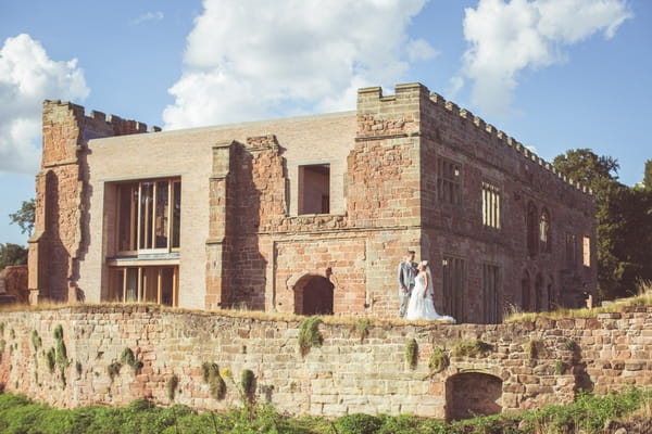 Bride and groom at Astley Castle