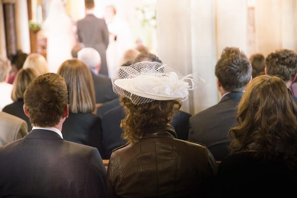 Wedding guest in church