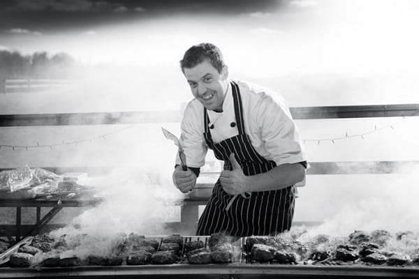 BBQ chef giving thumbs up