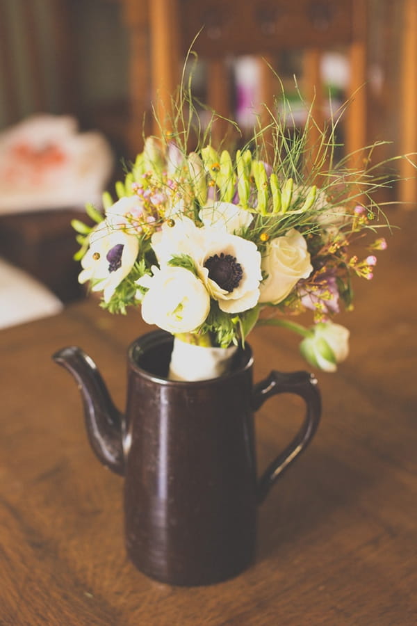 Flowers in a teapot