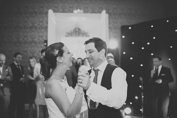 Bride and groom dance