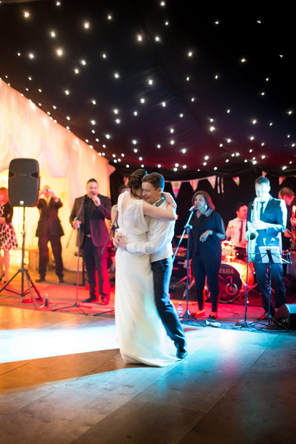 Bride and groom first dance