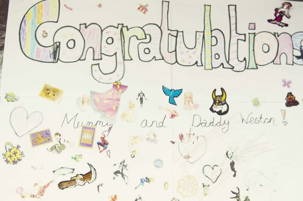 Congratulations message from child