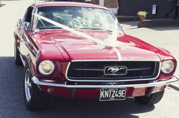 Mustang wedding car