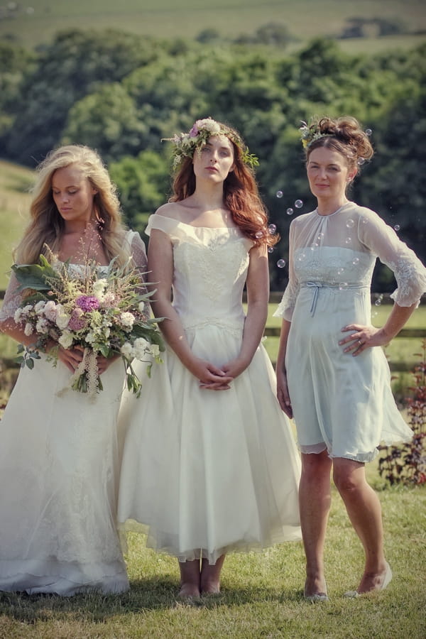 Three vintage brides