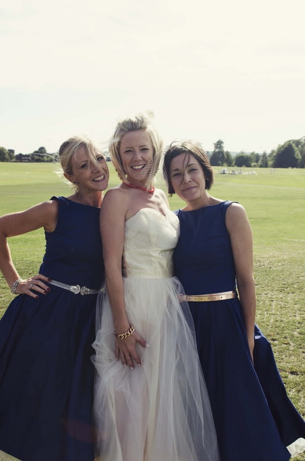 Bride and bridesmaids