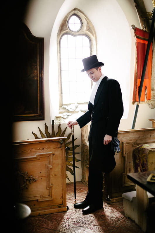 Groom with top hat